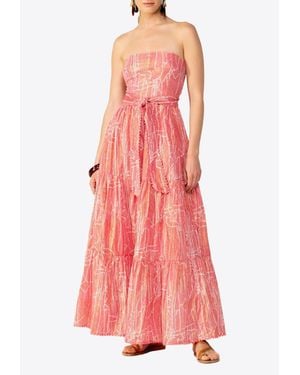 Poupette Thelma Strapless Maxi Dress - Pink