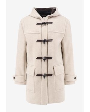 BOSS Cariso Hooded Coat - Natural