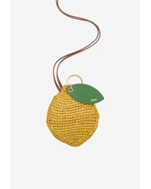 Chloé Lemon Bag Charm - White