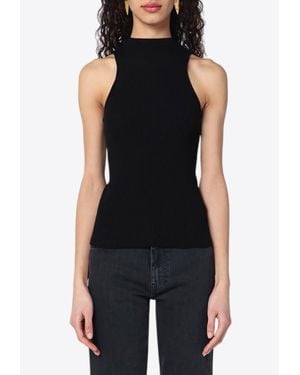 Roberto Collina Ribbed Tank Top - Black