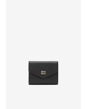 Miu Miu Small Leather Wallet - White