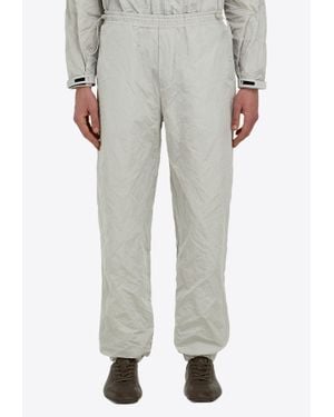 Ferragamo Logo Patch Drawstring Track Trousers - Grey