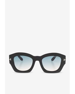 Tom Ford Guilliana Square Sunglasses - Black