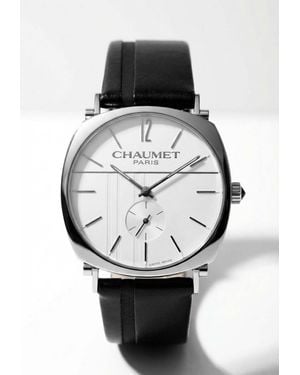 Chaumet Dandy Leather And Stainless Steel 38Mm Watch - Grey