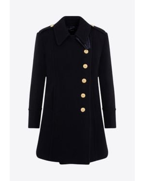 Tom Ford Double-Breasted Coat - Blue
