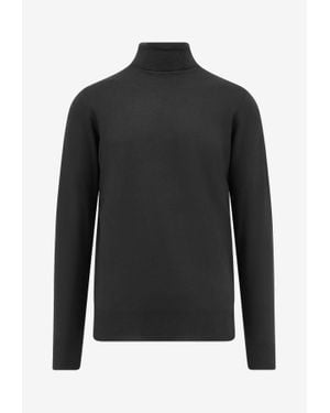 Loro Piana High-Neck Cashmere Jumper - Black