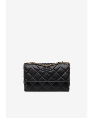 Tory Burch Small Fleming Leather Crossbody Bag - Black