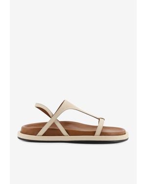 Atp Atelier Ultimo Leather Sandals - White