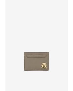 Loewe Anagram Pebbled Leather Cardholder - White