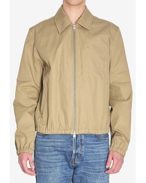 Ami Paris Ami De Coeur Zip Jacket - Blue