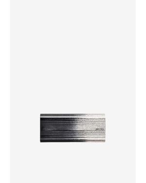 Jimmy Choo Sweetie Dégradé Glittered Clutch - White