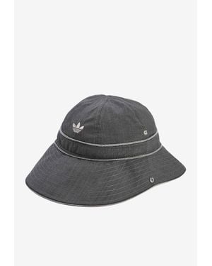 adidas Originals X Wales Bonner Logo Bucket Hat - Gray