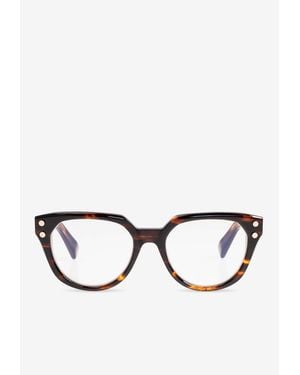 Balmain Bold Rectangular Glasses - Black