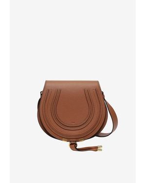 Chloé Saddle Marcie Bag - Brown
