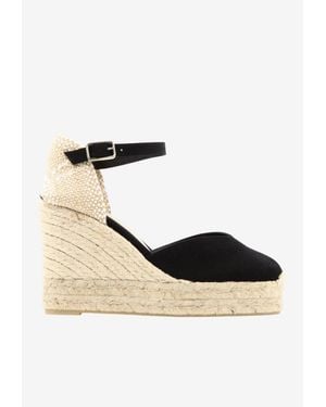 Castañer Chiara 90 Wedge Espadrilles - Natural