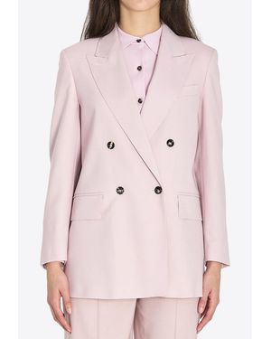 Max Mara Ombrosa Double-Breasted Jacket - Pink
