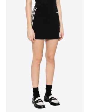 Autry Knitted Tennis Mini Skirt - Black