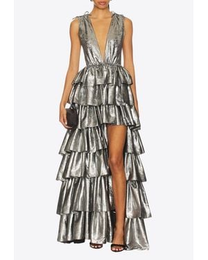 AKNVAS The Henriette Ruffle Dress - White