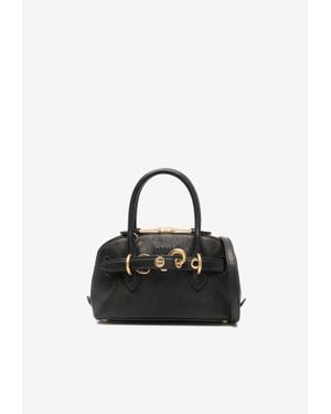 Miu Miu Mini Aventure Nappa Leather Handbag - Black