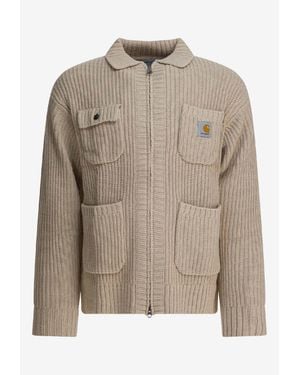 Carhartt Chore Wool-Blend Knit Cardigan - Grey