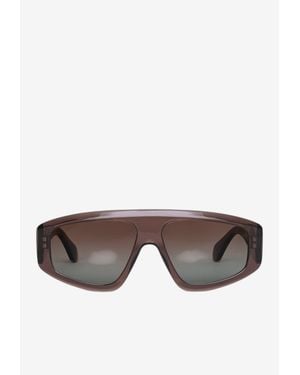 Alaïa Aviator Shield Sunglasses - Gray