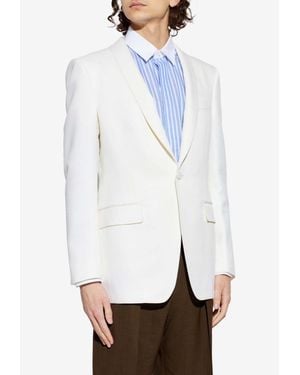 Tom Ford Single-Breasted Blazer - White