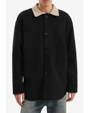 1989 STUDIO Wool-Blend Overshirt - Black