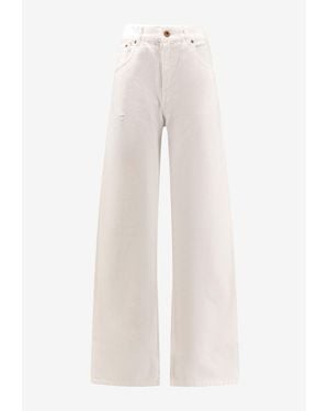 Aspesi Wide-Leg Jeans - Natural