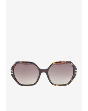 Chopard Geometric Acetate Sunglasses - Brown