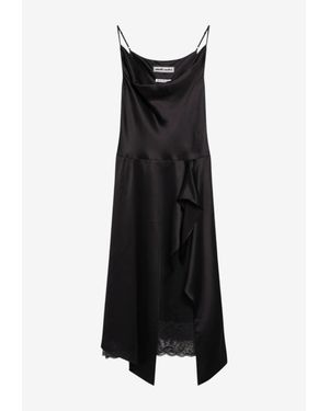 Acne Studios Satin Slip Dress - Black