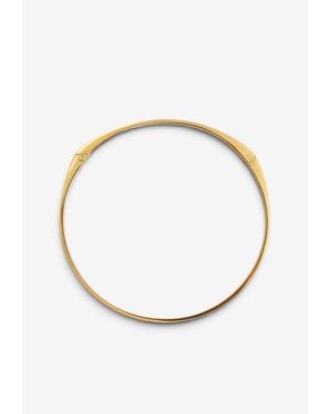 TOTEME Signature Engraved-Logo Collar Necklace - White