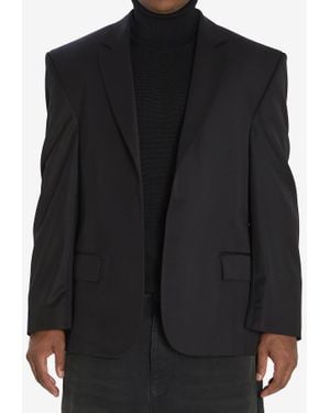 Balenciaga Single-Breasted Tailored Blazer - Black