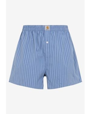 Carhartt Striped Boxer Shorts - Blue