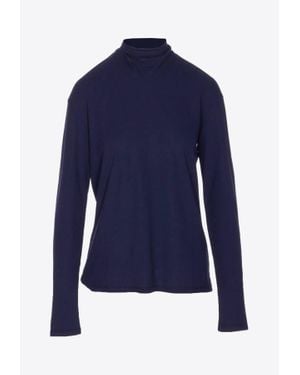 Lemaire Foulard Long-Sleeved Top - Blue