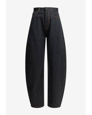Alaïa Round-Leg Jeans - Blue
