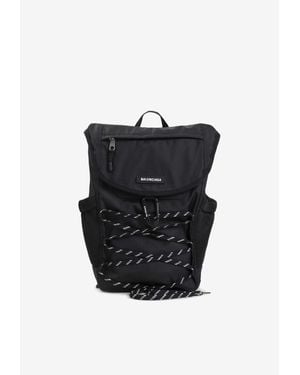 Balenciaga Nylon Hike Backpack - Black