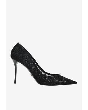 Dolce & Gabbana Classic Lace Décolleté - Black