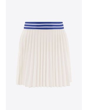 Bode Court Pleated Mini Skirt - White