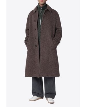 Golden Goose Essential Wool-Blend Coat - Brown