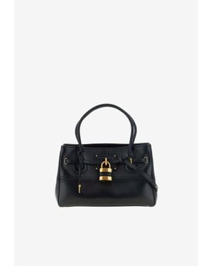 Chloé Small Paddington Nappa Leather Shoulder Bag - Blue