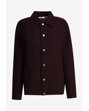 Autry Wool-Blend Overshirt - Blue