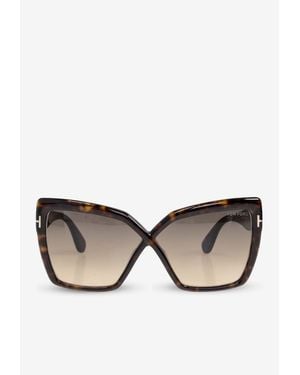 Tom Ford Fiore Butterfly Sunglasses - Natural