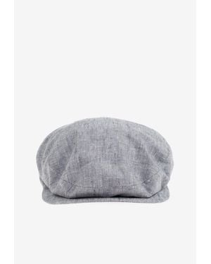 Dolce & Gabbana Woven Flat Hat - Gray