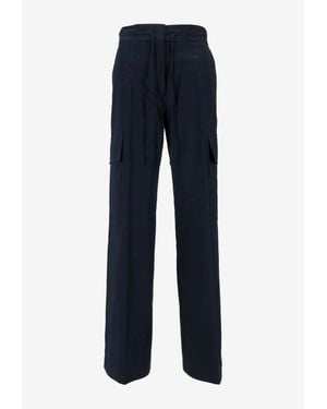 P.A.R.O.S.H. Cedro Drawstring Cargo Pants - Blue