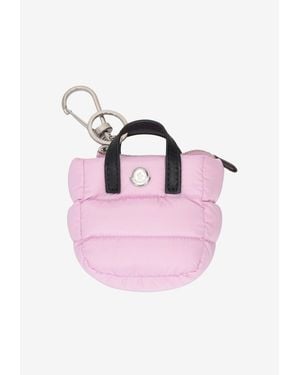 Moncler Caradoc Logo Key Ring - Pink