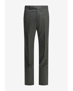 Tom Ford Pinstripe Tailored Pants - Gray