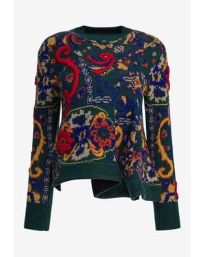 新品 Sacai 23AW MohairAlpaca Jacquard Knit 新品 Sacai 23AW MohairAlpaca Jacquard Knit sacai man