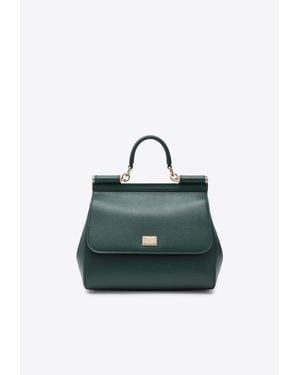 Dolce & Gabbana Large Sicily Top Handle Bag - Blue