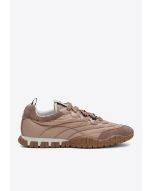 Miu Miu Tyre Quilted Low-Top Sneakers - Brown