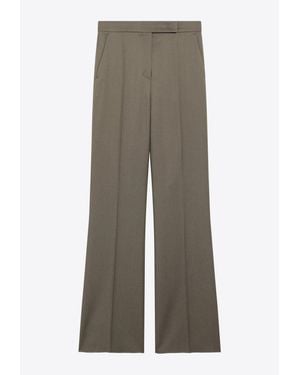 Max Mara Calte Wool Tailored Pants - Brown